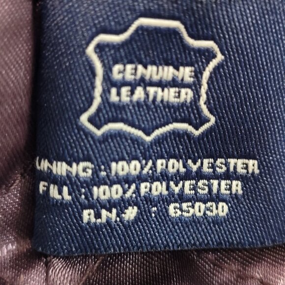 Authentics By Boston Outfitters Black Genuine Leather Insulated Jacket 3XLT *zip - Picture 4 of 14